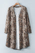 Print Colorblock Long Cardigan
